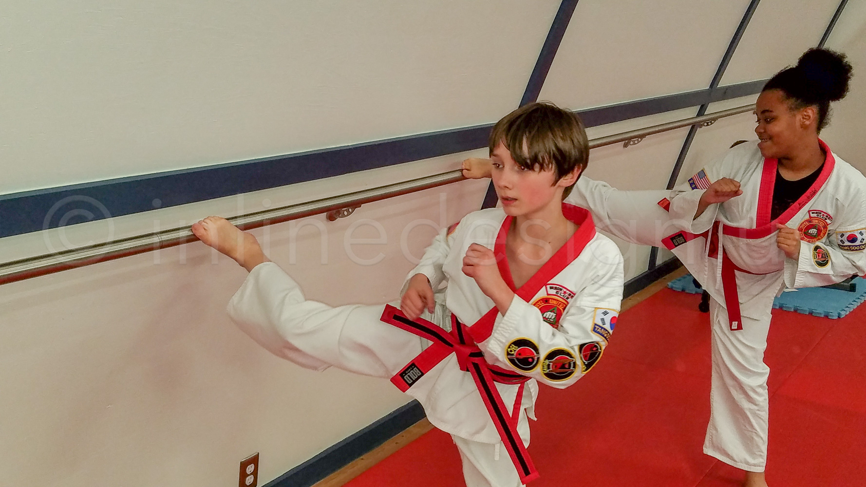 Pak’s Karate Is Now Complete With Our Sturdy ADA Round Handrails and B